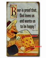 vintage antique look sign for beer lovers