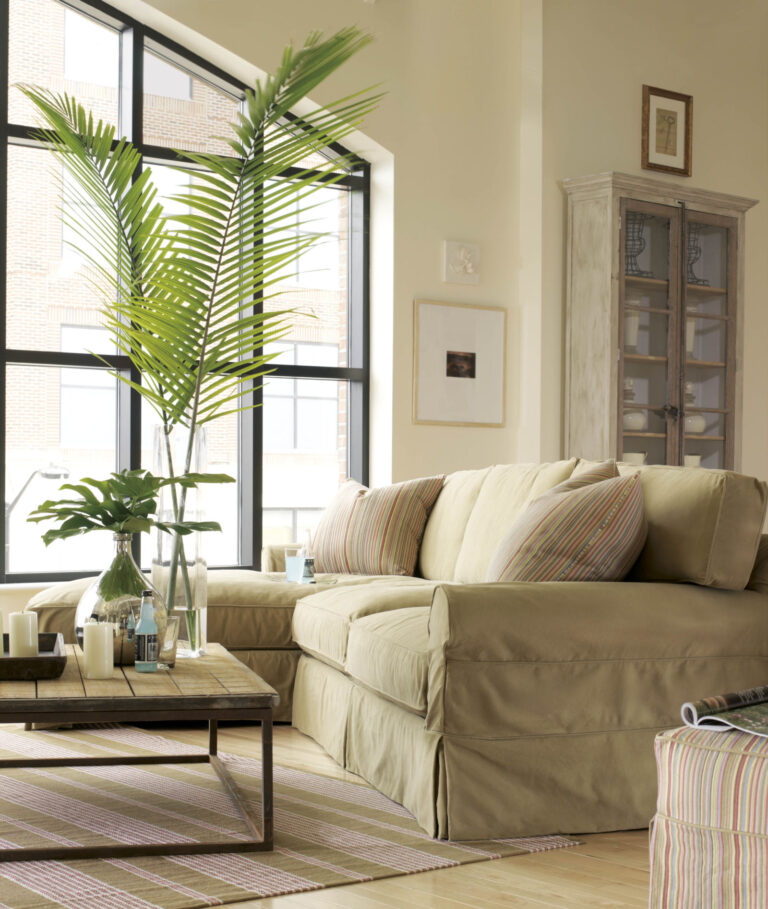 Slipcovered Lee Sofa with Chaise