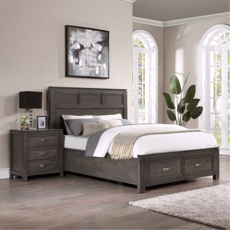 Grey Storage Bed