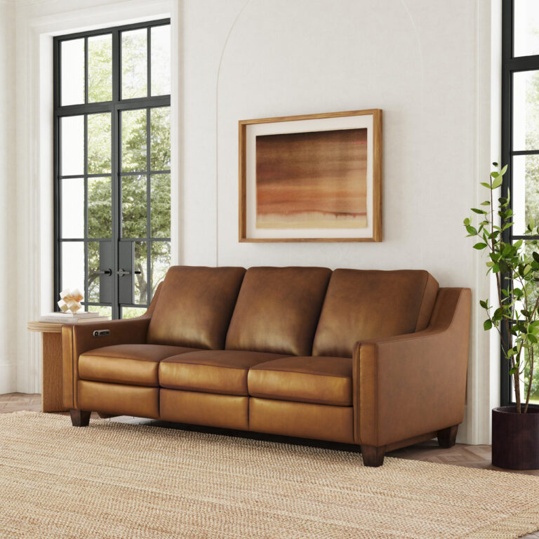 flexsteel leather incliner