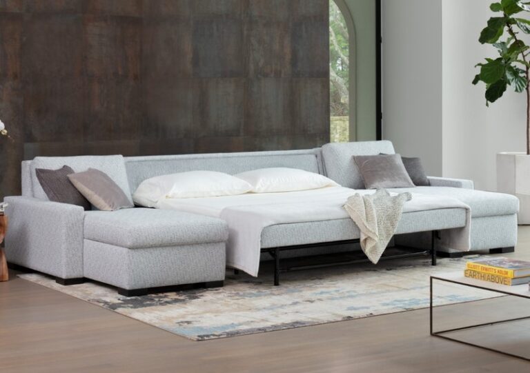 American Leather Sleeper with Chaise